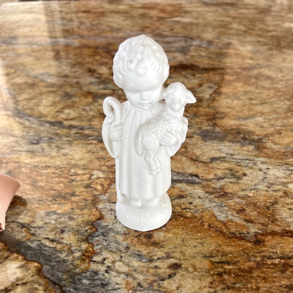 Goebel Hummel white bisque shepherd boy for nativity set